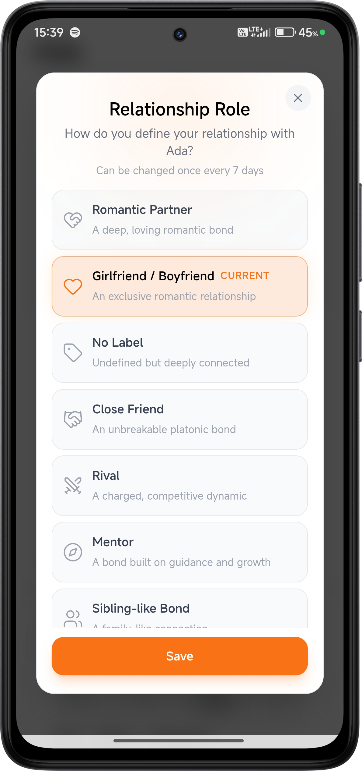 SENSY relationship view